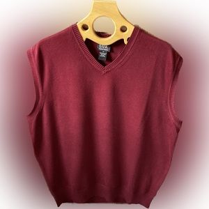 Jos. A. Bank Men’s Sweater Vest, Size M, Dark Red